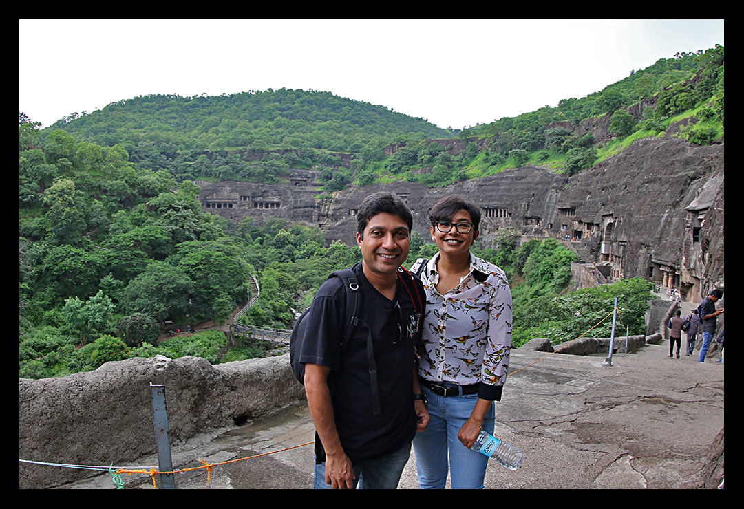 Ajanta Caves as our backdrop