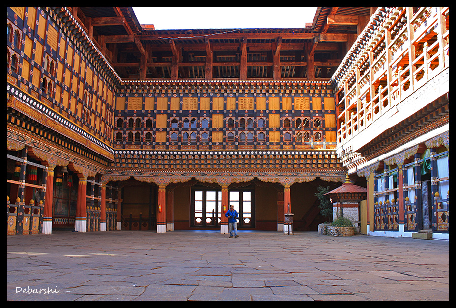 Paro Dzong Courtyard