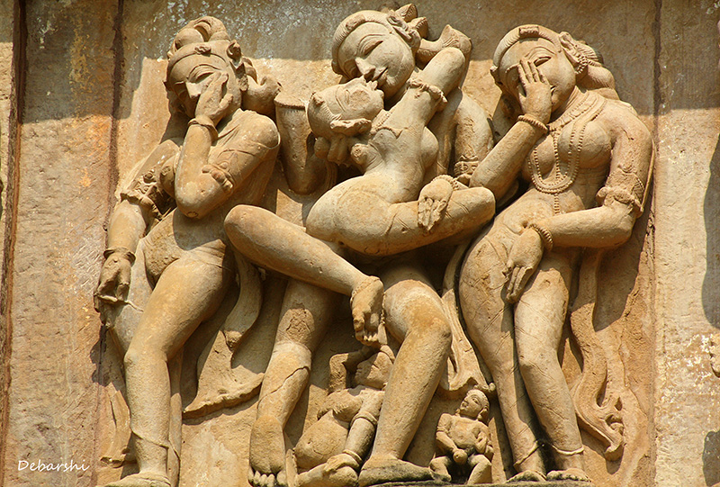 Mithuna Shilpa in Khajuraho Temple Sculptures