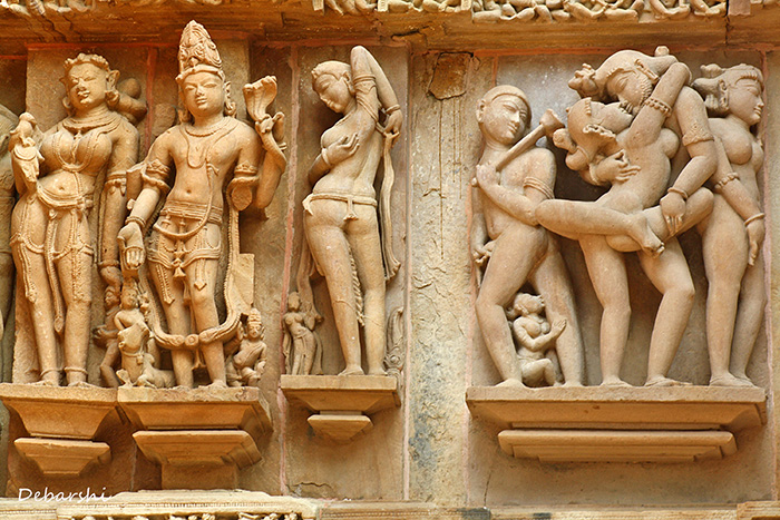 Khajuraho Temple Sculptures - Mithuna Shilpa