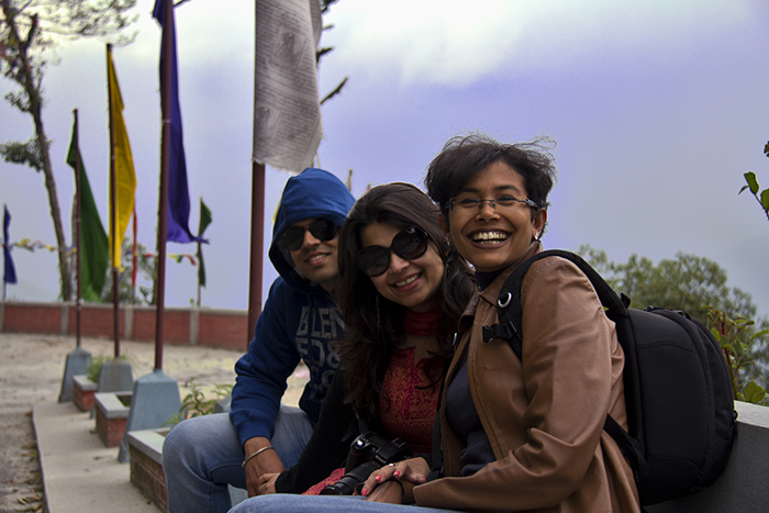 Road trips in India, Rajsri sumitro and Chandrima at Lava monastery