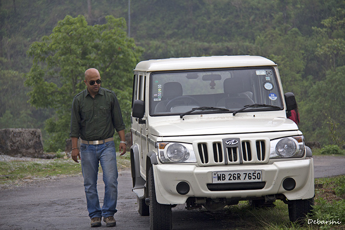 Road Trips in India, Sumitro with his Bolero