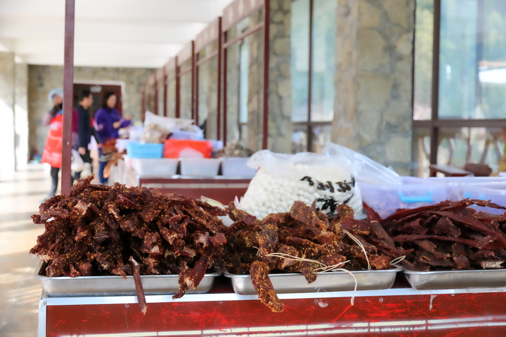 Beef Jerkys or Biltong being sold at Siguniang