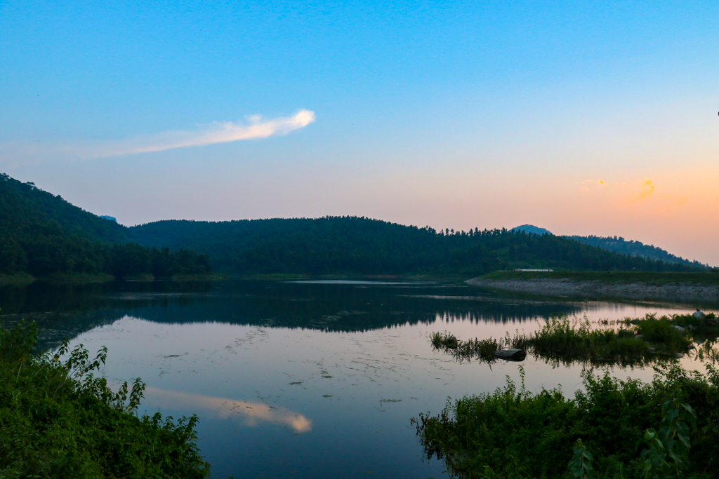 Evening at Khairabera eco adventure resort