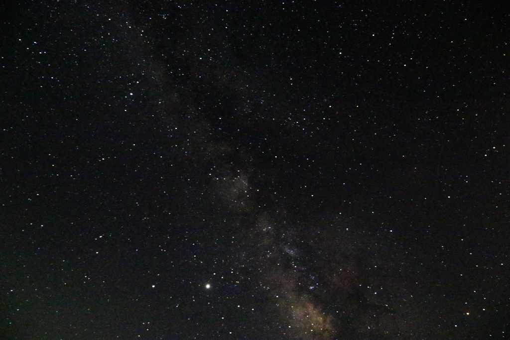 The Milky way on the night sky at Khairabera Ayodhya Hill