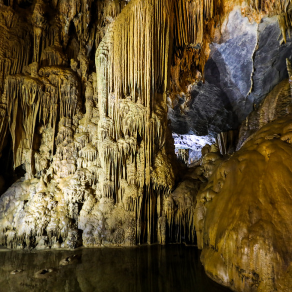 Formations inside Paradise Cave